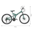 thumbnail image 4 of Bicicleta Plegable Centurfit Montaña 21 Velocidades Plegable Freno de Disco Turquesa, 4 of 5
