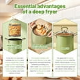 thumbnail image 4 of EIGTHTAIL Deep Fryer Pot 304 Stainless Steel Frying Pan with Strainer Basket and Handle Japanese Tempura Fryer Deep Fryers Frying Pot for Frying Fish Shrimp Chicken and Fries, 4 of 9