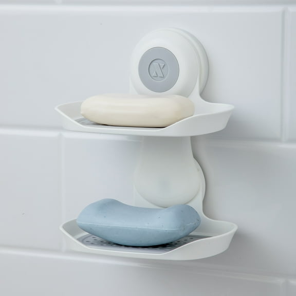 SlipX Solutions Patented Power Lock Suction Double Soap Saver