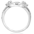 thumbnail image 2 of Pompeii 1/2ct Diamond Engagement Guard Ring 14K White Gold (H/I,I1-I2), 2 of 3