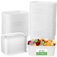 thumbnail image 1 of Maxdot 50 unidades de tazones desechables de papel de 29 oz con tapas, 1 of 7