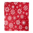 thumbnail image 1 of SIDONKU Throw Blanket 58x80 Inches Red Snowflakes Pattern Winter Good Choice for Holidays Christmas and New Year Warm Flannel Soft Blanket for Couch Sofa Bed, 1 of 1