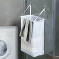 thumbnail image 6 of Punch-free Wall-mounted Dirty Laundry Basket Household Laundry Basket Transparent Clothes Storage Baskets, 6 of 8