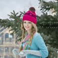 thumbnail image 6 of NMMUED Christmas Hats Christmas Beanie Knit Hat Winter Accessories for Women Warm Hat Cute Beanie with Pom Hot Pink One Size, 6 of 6