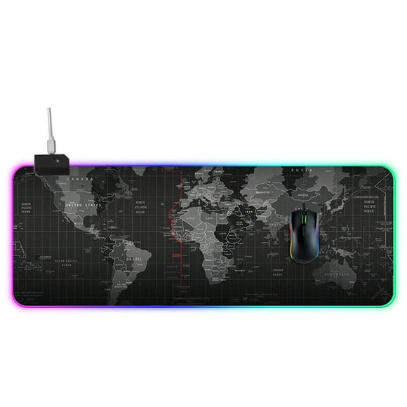 LEDs RGB Mouse Pad 14 Modes Gaming Extra Large Soft Extended Non Slip Mousepad for PC Laptop