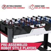 MD Sports 2-in-1 Combo Billiard and Foosball Game Table, (48 x 23)