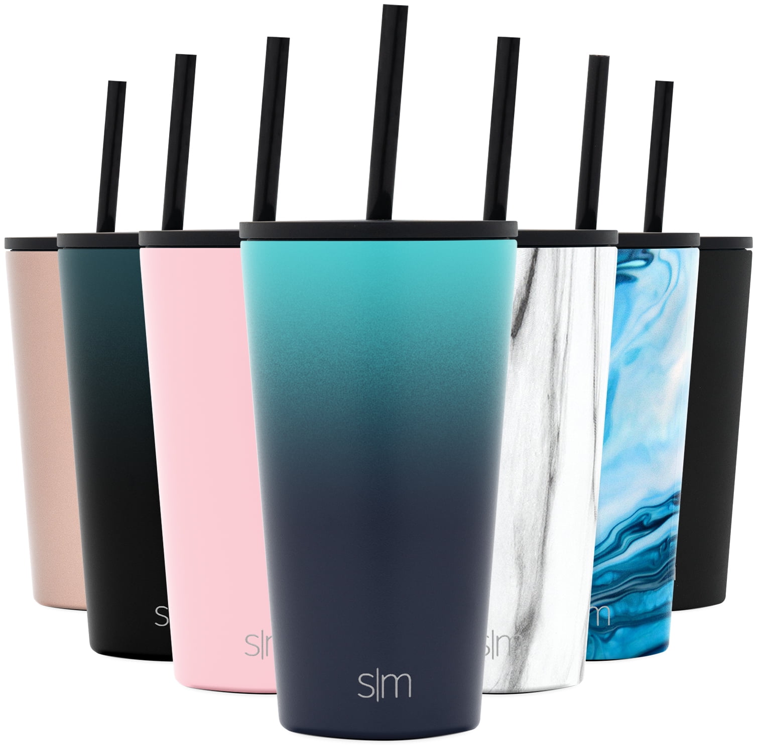 Simple Modern 16oz Classic Tumbler with Straw Lid & Flip Lid Travel