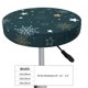 thumbnail image 4 of Balery Christmas Snowflake Fundas de asiento para taburete de bar redondo de tela de terciopelo ajustables que protegen de arañazos y manchas para sillas de 14 a 17 pulgadas.-14 inch, 4 of 7