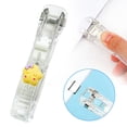 thumbnail image 2 of BINGLI Handheld Papers Clip Dispenser,Portable Mini Push Stapler Paper Clam Clip Dispenser,Fast Paper Clipper for Office School, 2 of 9