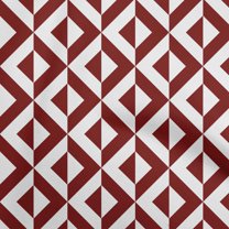 oneOone Rayon Maroon Fabric Geometric Sewing Craft Projects Fabric Prints By Yard 56 Inch Wide