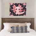 thumbnail image 4 of Easygdp Chibi Axolotl Sakura Fantasy Tapestrys Boutique Decor Wall Hanging for Living Room Bedroom Office Decor 29x37in, 4 of 8