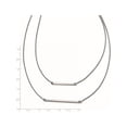 thumbnail image 5 of Sterling Silver Jbsp's Double 1.4 mm Strand With 2In Ext. Necklace Made In Italy qlf599-16, 5 of 5