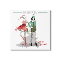 Stupell Industries Who Wore It Best Christmas Fashion Graphic Art Gallery Wrapped Canvas Print Wall Art, Design by Alison Petrie