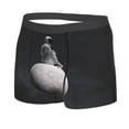 thumbnail image 2 of Daiia Astronaut Sitting On Mercury Planet Men's Underwear Boxer Briefs, Cotton Stretch Moisture-Wicking Underwear-Small, 2 of 9