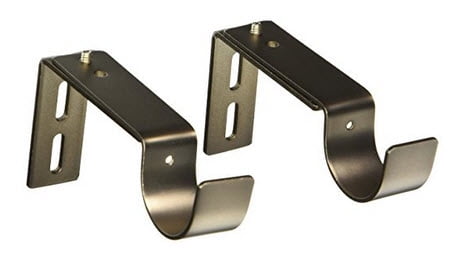 Designer Metals Curtain and Drapery Pole Brackets (Antique silver)