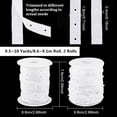 thumbnail image 2 of Cinta de botones a presión de 9.5 a 10 yardas para coser. Cinta de botones a presión blanca de poliéster. Cinta de botones a presión de plástico para coser., 2 of 9