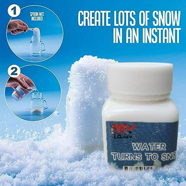 Prextex Instant Snow Powder - Makes 10 Gallons of Artificial Snow - Perfect  for Christmas Tree Decoration, Village Displays, Holiday and Winter Crafts  and Fake Snow Play and Great for Cloud Slime 