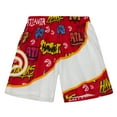 thumbnail image 2 of Men's Mitchell & Ness  Red Atlanta Hawks 1998-99 Hardwood Classics Slap Sticker Swingman Shorts, 2 of 5