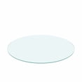 thumbnail image 5 of 20" Inch Round Tempered Glass Table,1/4" Inch Thick Flat Polished Edge,Coffee, Dining Table, 5 of 8
