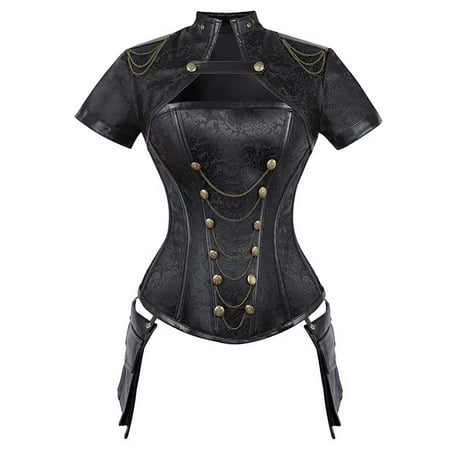 

Leesechin Corsets for Women Overbust Corset Bustier Lingerie Top Gothic Bandage Shapewear Sexy Underwear on Clearance