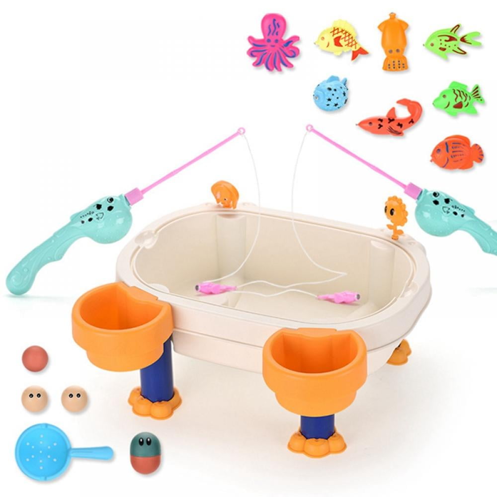 Magnetic Fishing Game Bath Toys for Kids Ages 4-8, 2 Fishing Poles 2 Fishing  Nets and 38 Floating Magnet Ocean Sea Animals Bathtub Toys for Kids  Toddlers Toys • Welcome to 's