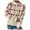 Beige, variant on Lovskoo Sweaters for Women Winter Printed Heart Long Sleeve Short Blouse Turtleneck Casual Tops Beige