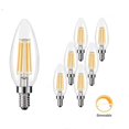thumbnail image 1 of 6pcs E14 Led Bulbs Nostalgic Incandescent Lamp Warm White Retro Decorative Filament, 1 of 3