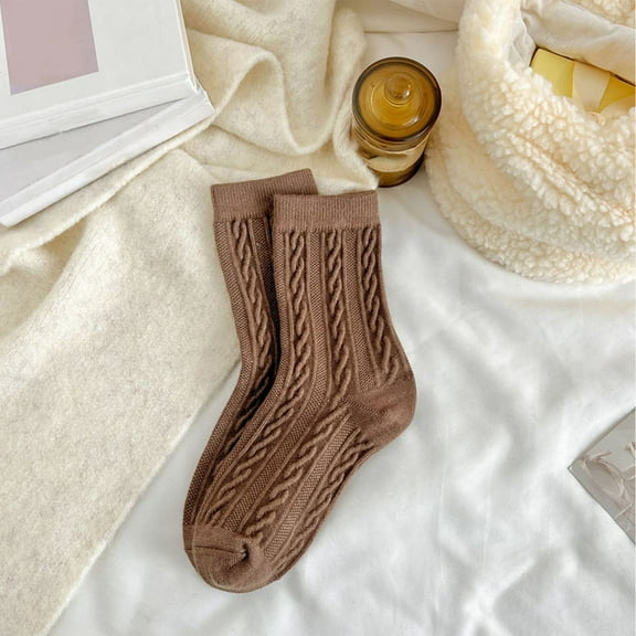Womens Autumn Winter Casual And Comfortable Wool Thickened Warm Long Tube Heap Socks Family Stocking Thigh High Suspender Stockings Thigh Hose for Women Lace Hose Tights Women Control Top plus A