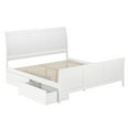 thumbnail image 6 of Portland King Storage Wood Platform Bed with Matching Footboard in White, 6 of 10