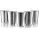 thumbnail image 1 of Stainless Steel Pint Glass - Stackable Pint Glass Travel Mug - Metal Mug For Outdoor Drinking - 500Ml Reusable Steel Mug - Set Of 5, 1 of 4
