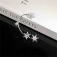 thumbnail image 1 of Boucles d'Oreilles Flocon de Neige Non Percées Design Féminin Boucles d'Oreilles Diamant, 1 of 8