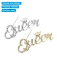 thumbnail image 3 of Uxcell Letter Queen Safety Decorative Pin, 2Pcs Anti Exposure, Golden and Silver, 3 of 6