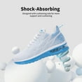 thumbnail image 3 of JOYFON Women Running Shoes Tennis Athletic Sneakers Air Cushioned Non Slip Lightweight Walking Shoes WhiteBlue Size 8, 3 of 7
