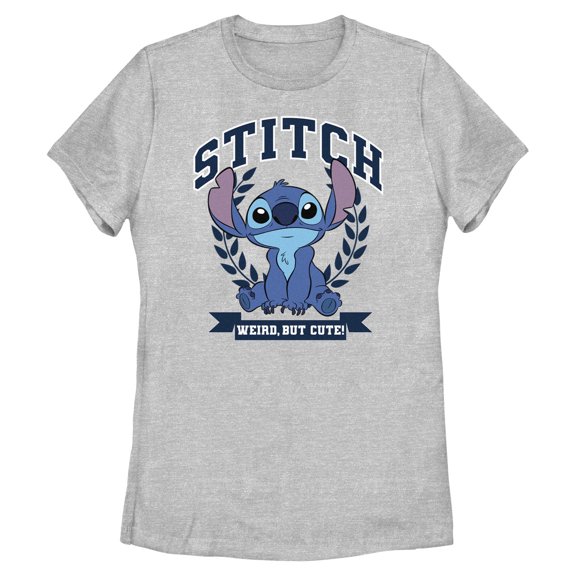 Womens Lilo & Stitch Weird But Cute Logo T Shirt