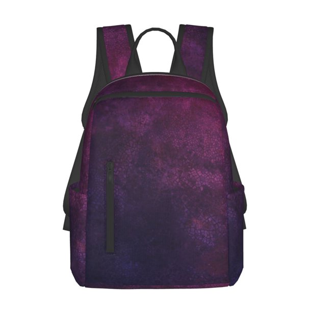 Balery Black Dark Blue Purple Mochila ligera para hombre y mujer: duradera e impermeable, ideal para la escuela, el trabajo, viajes y uso diario.