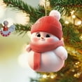 thumbnail image 6 of Coollooc Snowman Ornaments for Christmas Tree Hanging Christmas Decorations Holiday Decor Xmas Party Supplies, 6 of 8
