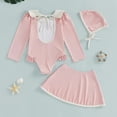 thumbnail image 4 of Kids Swimsuits Girls Girls' Separate Swimming Suit With Long Sleeves For Summer Girls Bathing Suit Size 3-4 Years, 4 of 5