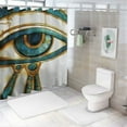 thumbnail image 7 of Orinice Egyptian Eye Symbol Bathroom Decor Set with Hooks, Luxurious Graphic Print Polyester Fabric Fashion Shower Curtain Set, Chic Modern Design, Multi Size Colorful 60x72, 7 of 7