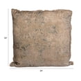 thumbnail image 2 of Creative Co-Op Cotton Velvet Printed Pillow with Design and Fringe, Multicolor, 2 of 3