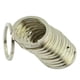 thumbnail image 1 of 10 Uds. partidos de Metal Plateado para Llavero Y Manualidades 32mm, 1 of 4