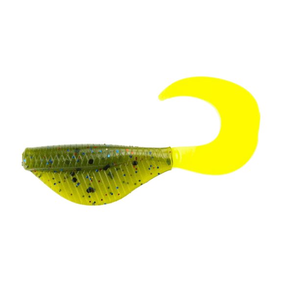 6th Sense – Curly Clobber 2" Soft Plastic Swimbait, Baitfish Imitator with Curly Tail and Thin Collapsing Belly, 12 Pack