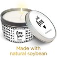 thumbnail image 2 of Magnificent101 I Love You Valentine's Day Vanilla Lavender Aromatherapy Candle for Love, Romance, Relationships, Couples - Natural Soybean Wax Tin - 6oz, 2 of 4