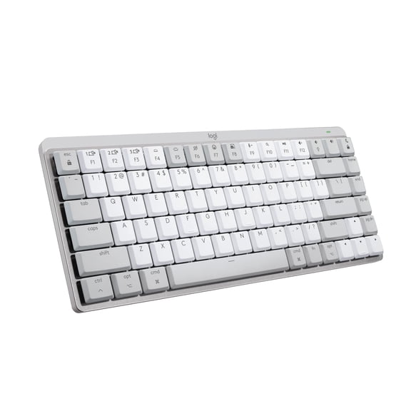 Logitech MX Mechanical Mini for Mac - Wireless Backlit Keyboard, Tactile Quiet Switches (Pale Grey)