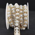 thumbnail image 1 of Banda Jerler con cuentas de perlas de cristal de 91 cm con ribete de diamantes de imitación, 1 of 6