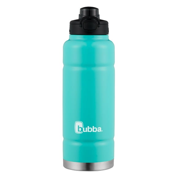 Bouteille d’eau en acier inoxydable Trailblazer bubba, 1,18&nbsp;L, isolation sous vide, couvercle à bouton-poussoir, caoutchouté sarcelle des îles 1 unité
