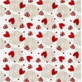 thumbnail image 2 of Hearts & Lace Tablecloth Cotton Fabric, 60 x 84 Oval, 2 of 2
