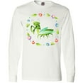 thumbnail image 3 of Inktastic Praying Mantis with Flowers and Leaves Long Sleeve T-Shirt, 3 of 5