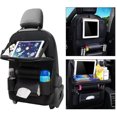 thumbnail image 5 of Car Backseat Organizer  with Foldable Table Tray, PU Leather Multi-Pocket Backseat Car Organizer with Tablet Holder Travel Accessories, 5 of 6