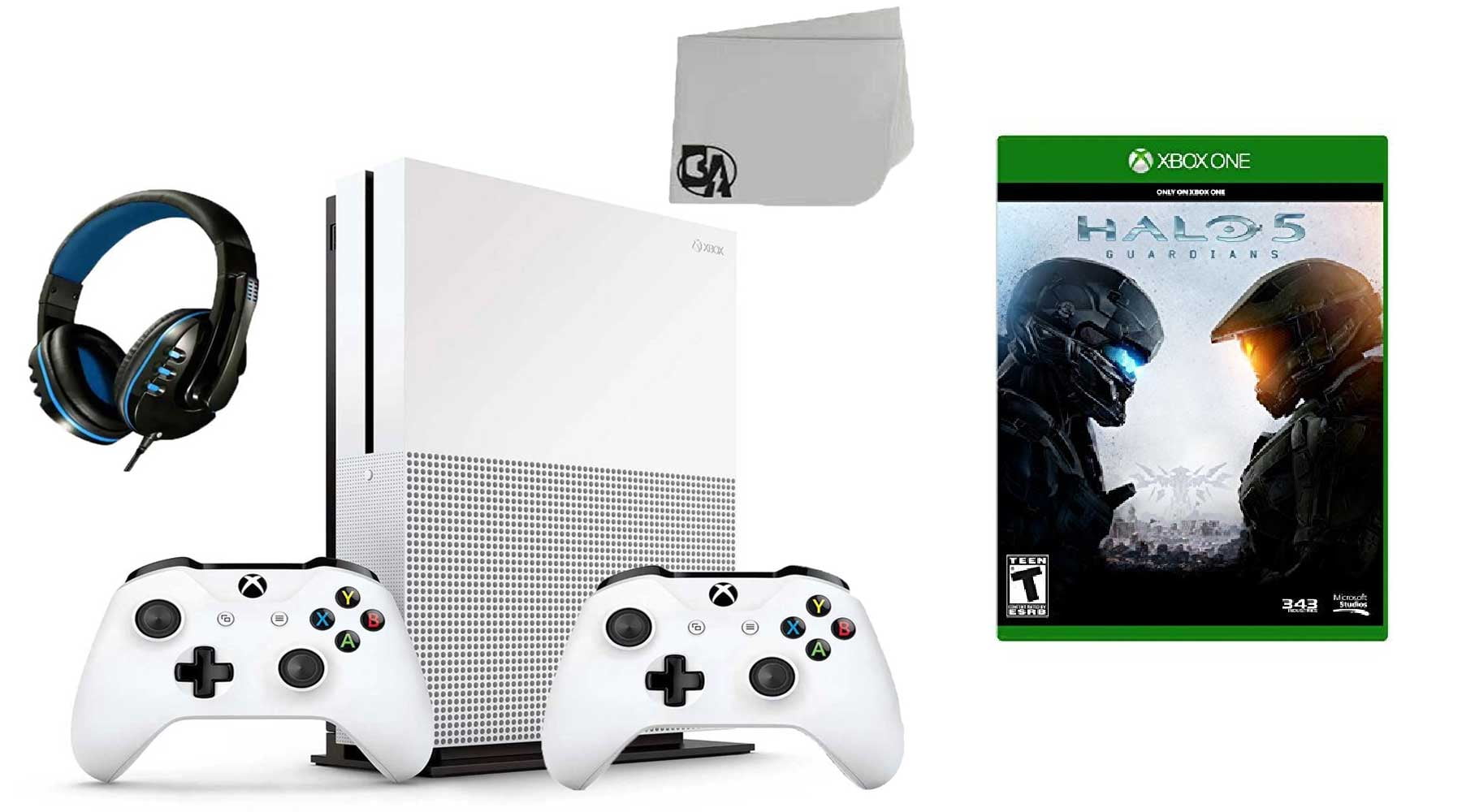 Microsoft Xbox One S 500GB Gaming Console White 2 Controller 