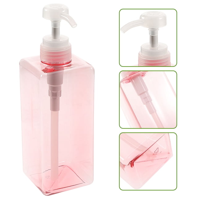 COSMOBETTY Dispenser Rosa Para Shampoo Y Jabón Líquido Botella Reutilizable